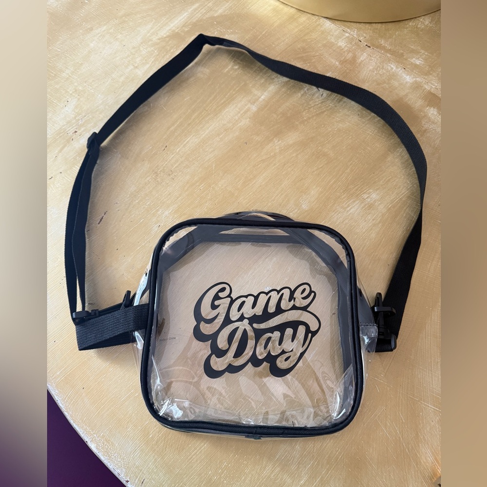 NWOT clear GameDay purse